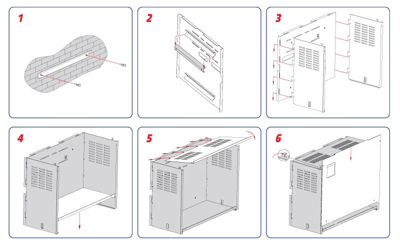 Схема сборки корпуса РК-2/40
