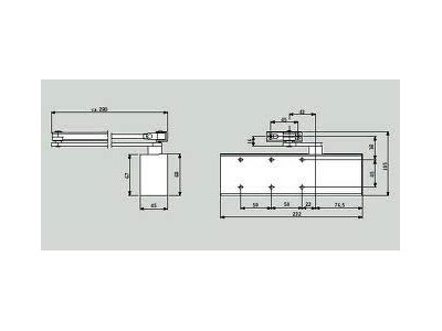 TS-72 дверной доводчик /корич/