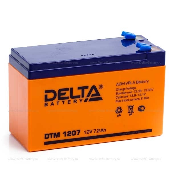 Akk.DTM 12-07 (12V/7Ah) аккумулятор