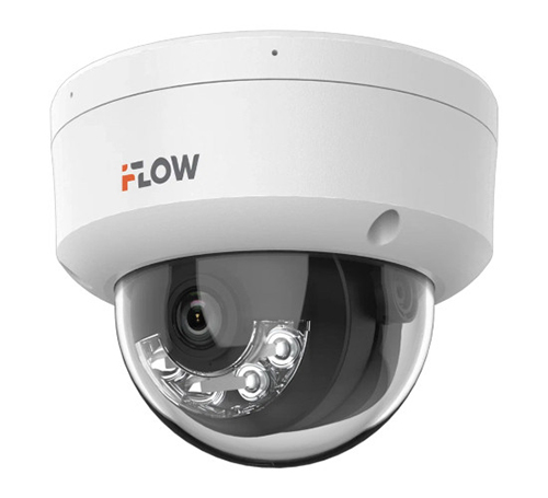 F-IC-1422CM(4mm) iFlow уличная купольная IP-камера 2Mpx с микрофоном и Smart-подсветкой, microSD