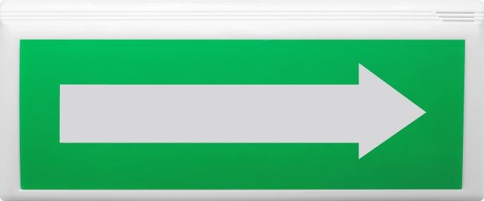 ВОСХОД-РС1-02 Оповещатель пожарный световой адресный радиоканальный с сиреной «СТРЕЛКА ВПРАВО»