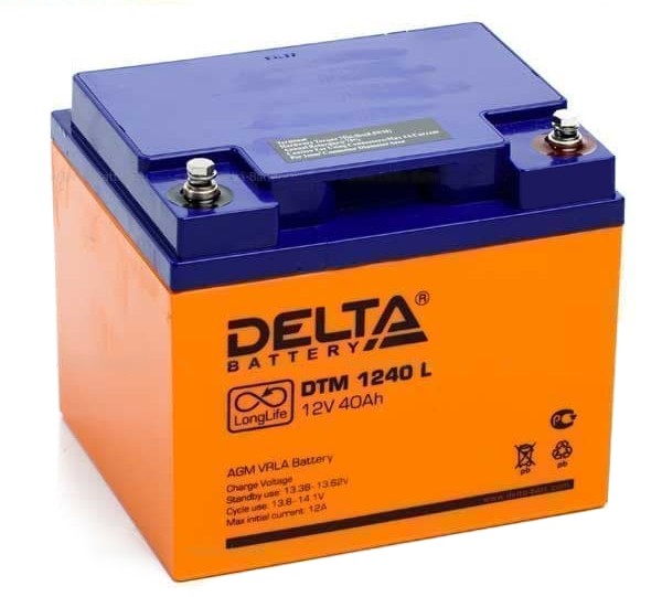 Akk.DTM 12-40 L (12V/40Ah) аккумулятор