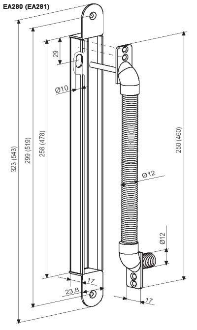 Abloy EA281 кабелепереход длинный