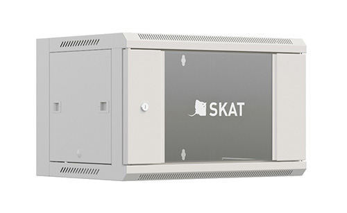 SKAT TB-12W660GF-G Шкаф настенный телекоммуникационный 12U 600х600х635мм, дверь стеклянная