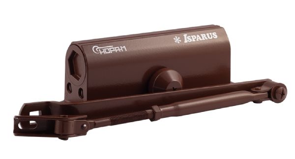 Доводчик НОРА-М 430 ISPARUS (от 50 до 110кг) (коричневый) морозостойкий