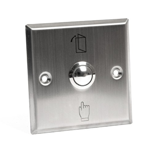 SPRUT Exit Button-84M Кнопка выхода врезная, НР, без индикации, нержавеющая сталь