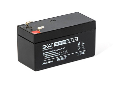 SKAT SB 12012 АКБ свинцово-кислотная тип AGM 12V 1,2Ач