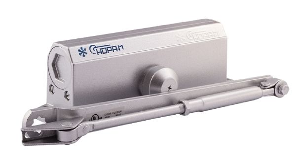 Доводчик НОРА-М 4S (до120кг) (серебро) морозостойкий