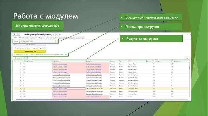 модуль интеграции с 1С