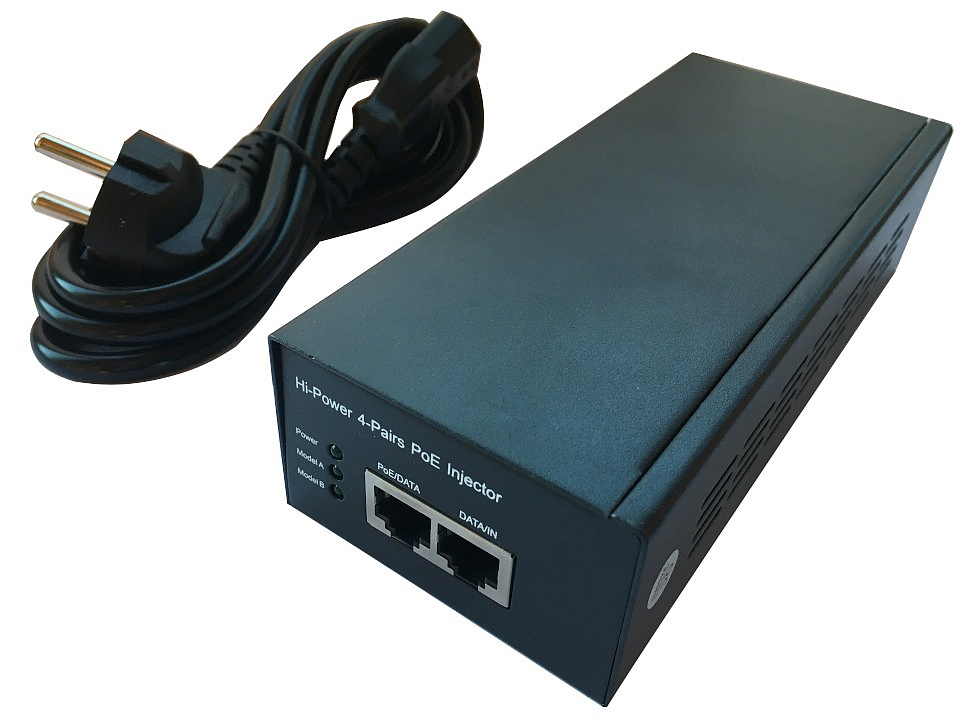 60W/1Gb/PoE+ Инжектор питания 60 Вт