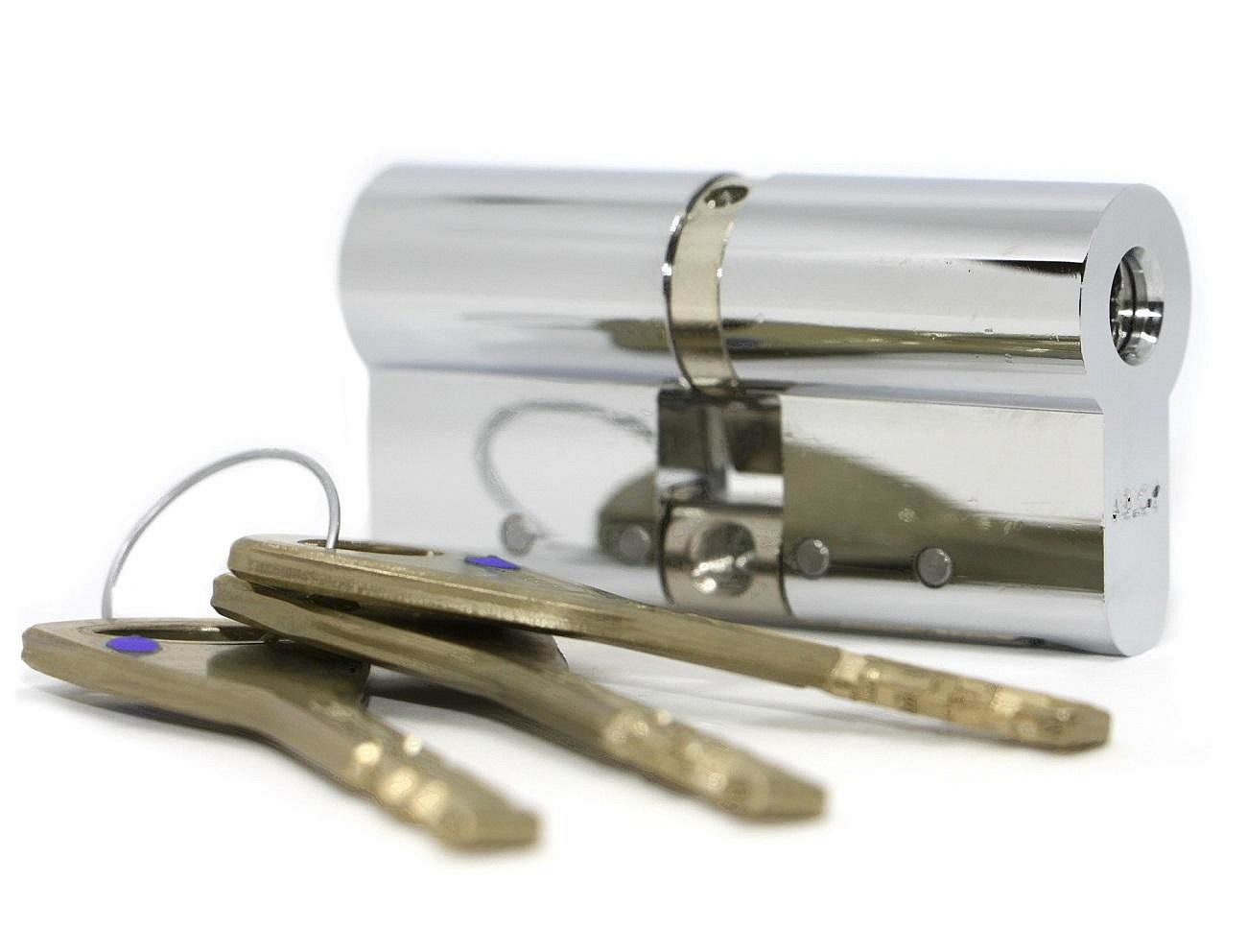 Abloy CY322N (хром) цилиндр замка двухстронний