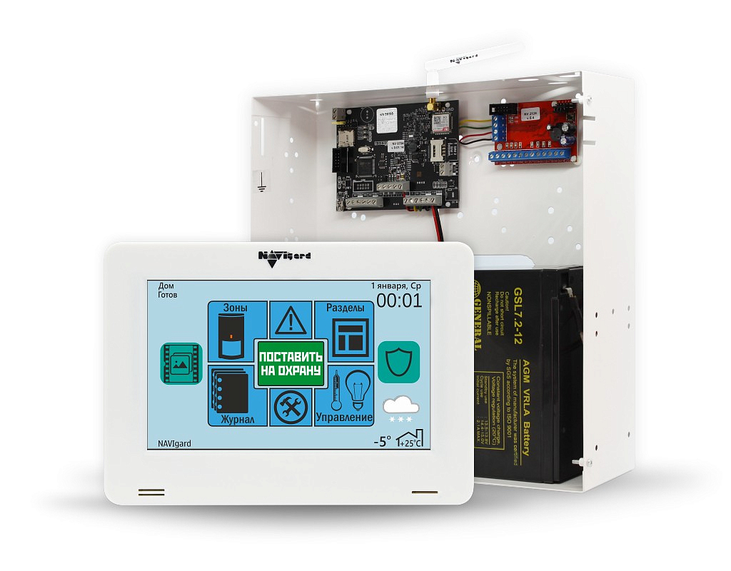 NV 2164 Проводной ПРЕМИУМ GSM-GPRS комплект с сенсорной клавиатурой