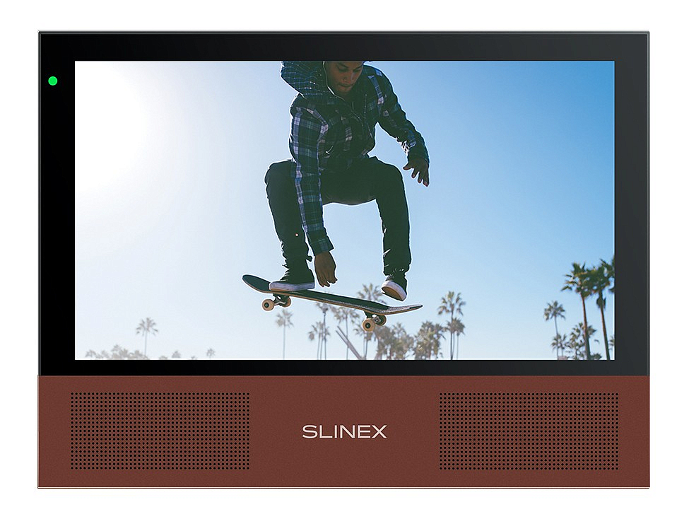 Sonik 7 Black+Pink Gold цветной мультиформатный видеодомофон 7'