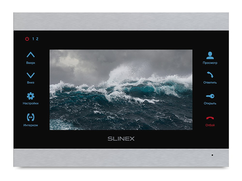 SL-07MHD Silver+Black настенный цветной видеодомофон